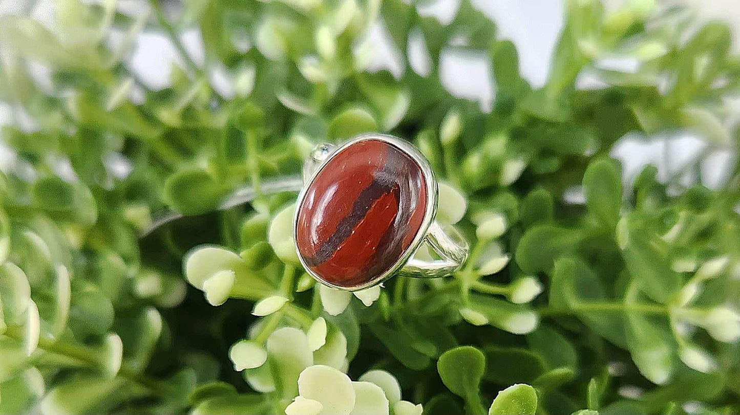 Bague Jaspe Rouge