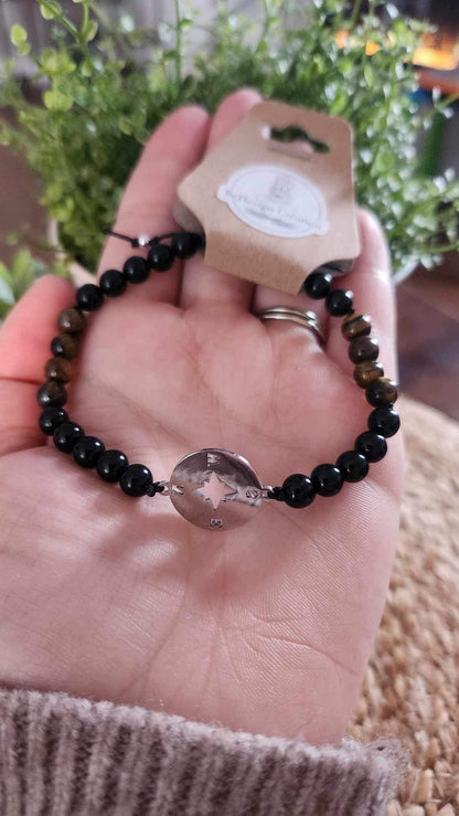 Bracelet avec pierres - création unique