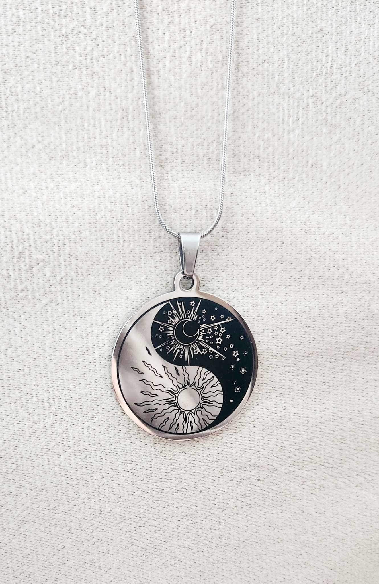 Collier Yin Yang Soleil/Lune