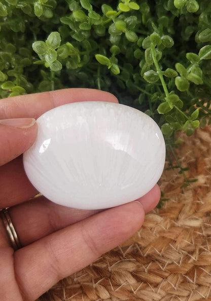 Pierre de paume en Scolécite