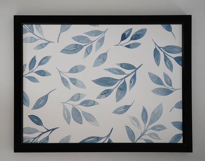 Oeuvre imprimée - Aquarelle Feuillage bleu