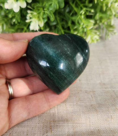 Coeur en Aventurine verte