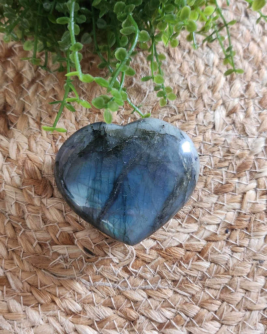 Coeur en Labradorite