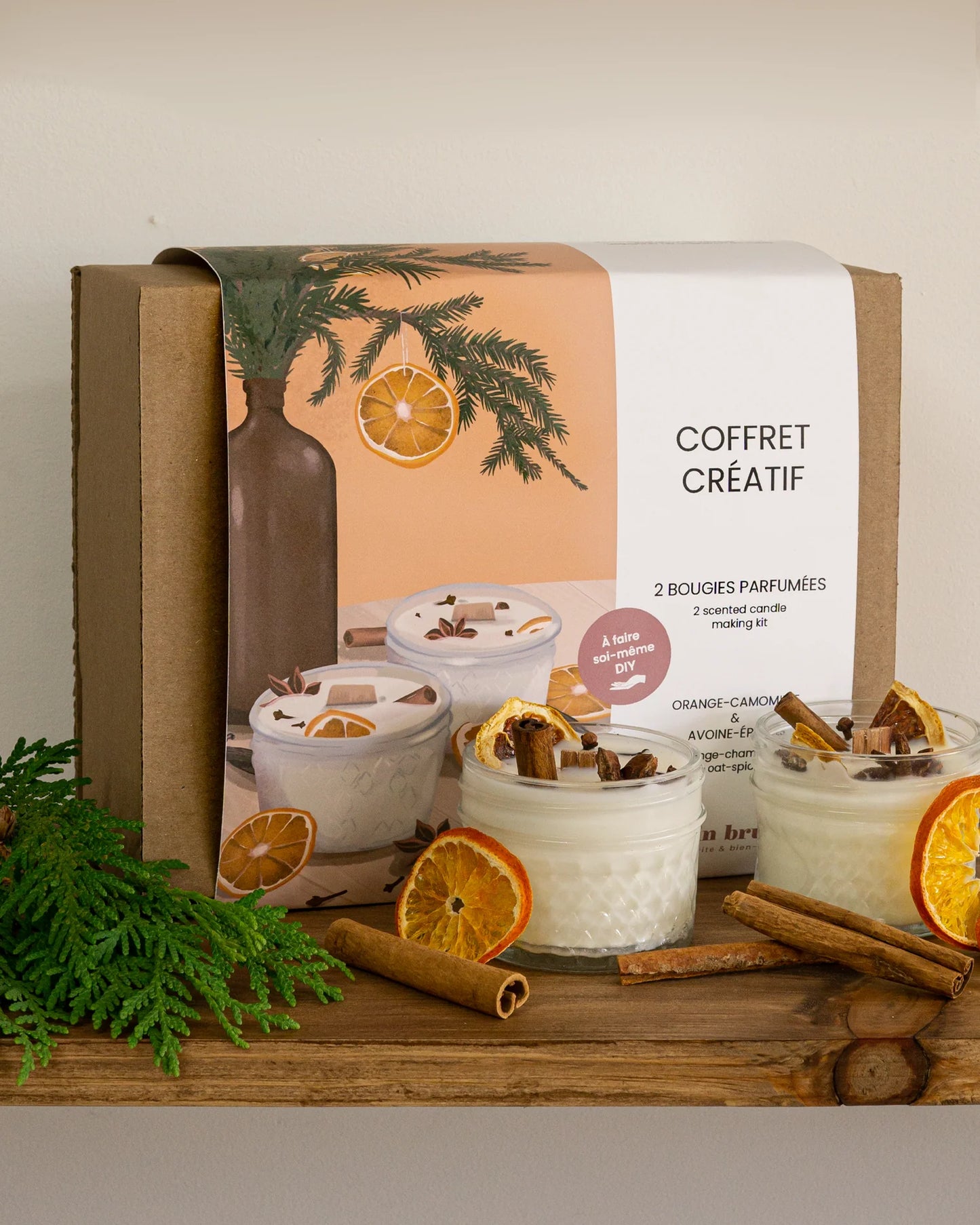 Coffret créatif - Ensemble de fabrication de bougies de saison