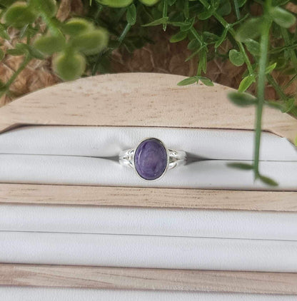 Bague Charoïte