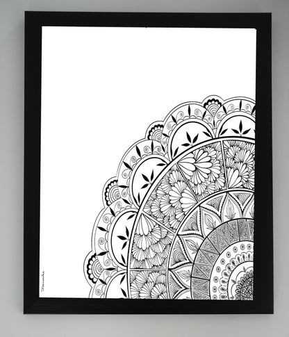 Oeuvre imprimée - Mandala en coin