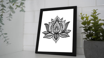 Oeuvre imprimée - Lotus mandala - 1