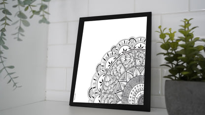 Oeuvre imprimée - Mandala en coin