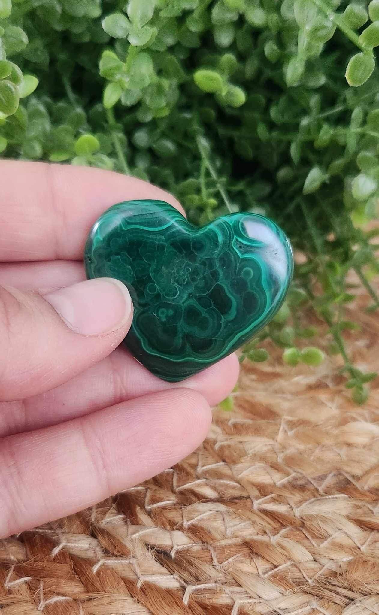 Coeur en Malachite