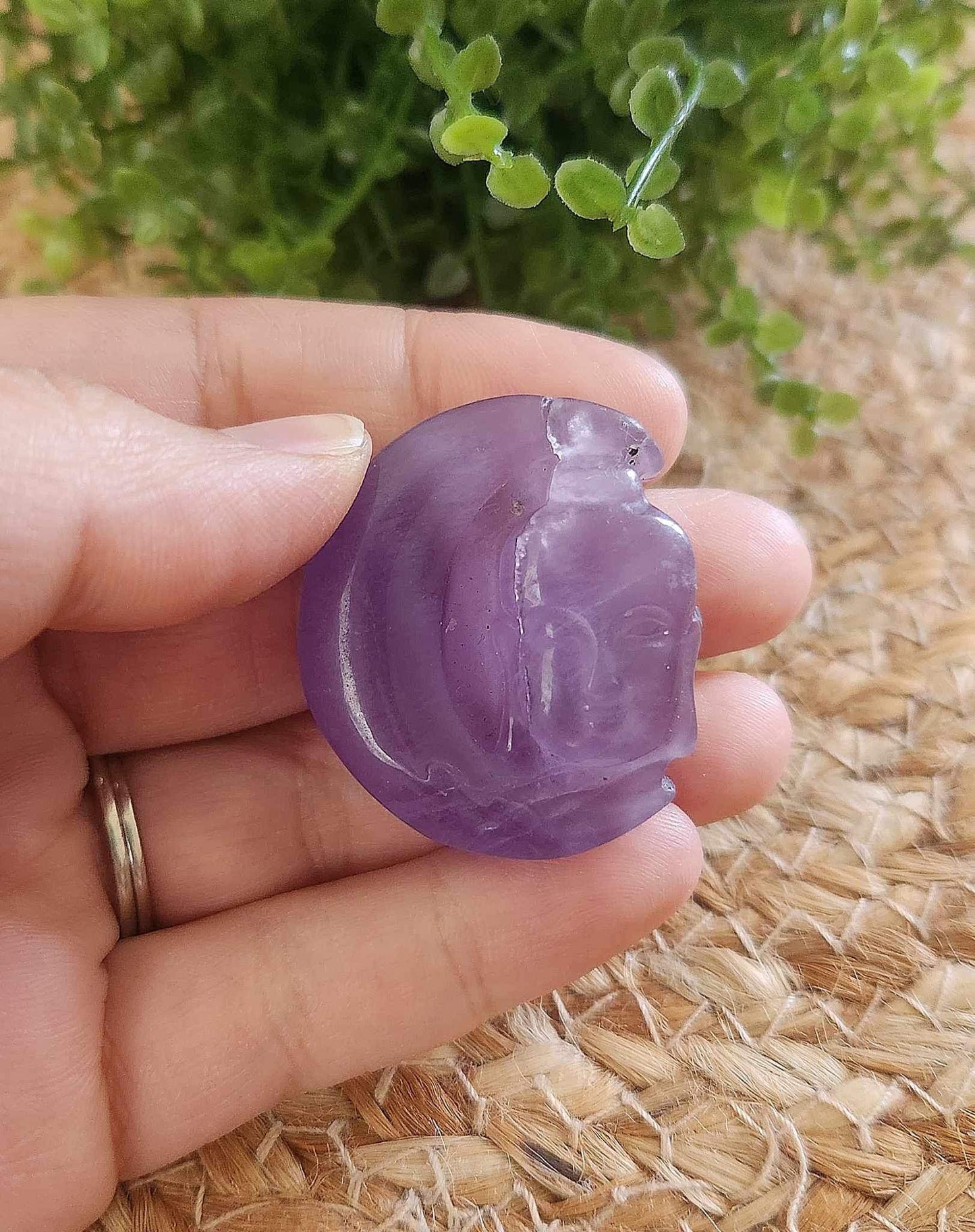 Bouddha lune Fluorite