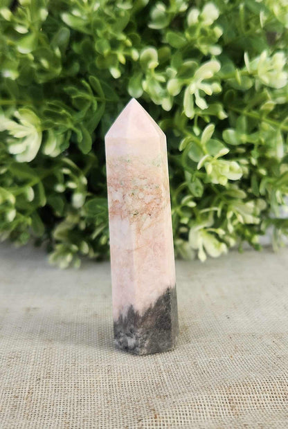 Pointe en Jaspe zébré rose