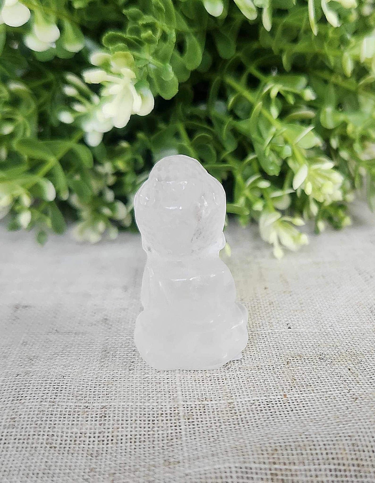 Bouddha en Quartz clair