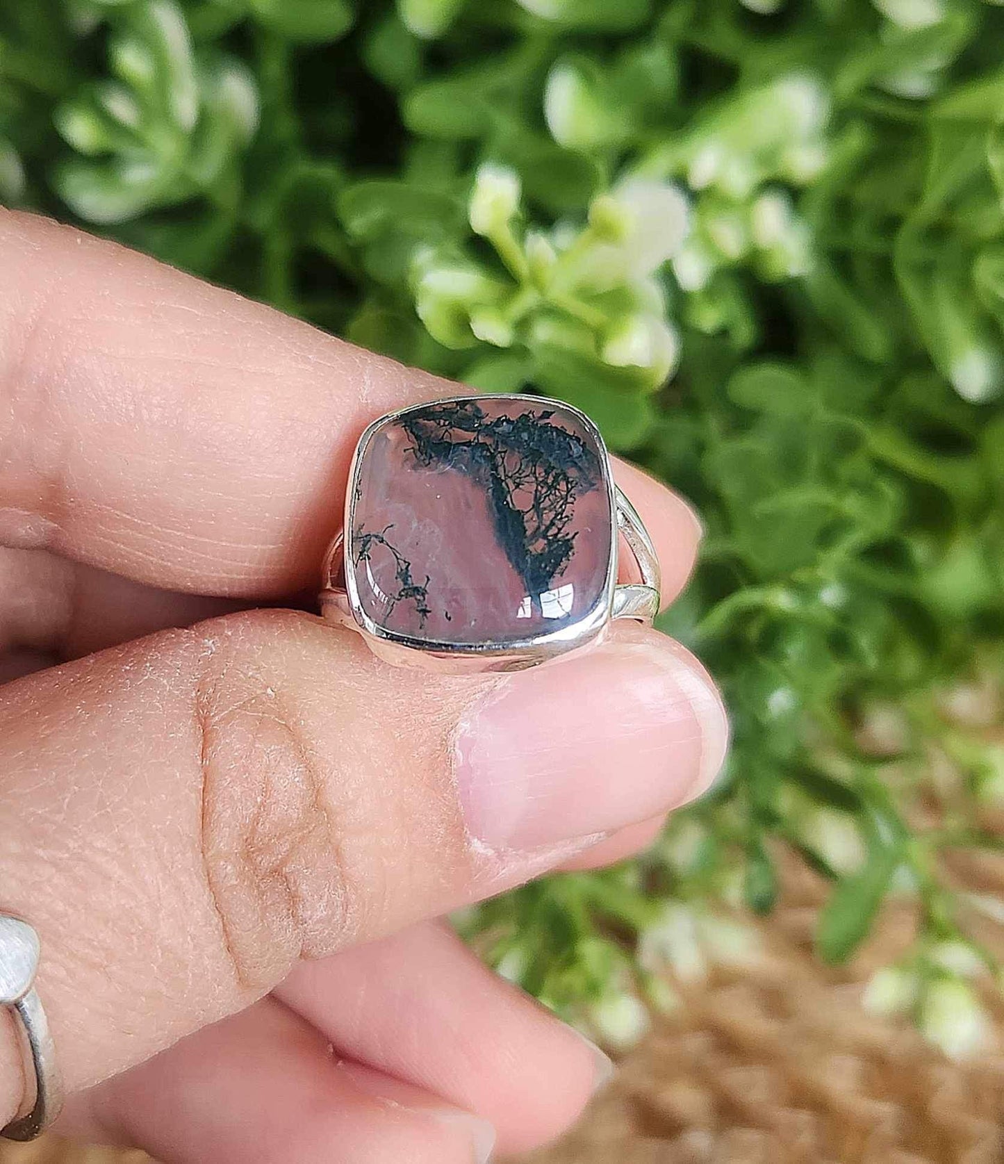 Bague Agate mousse