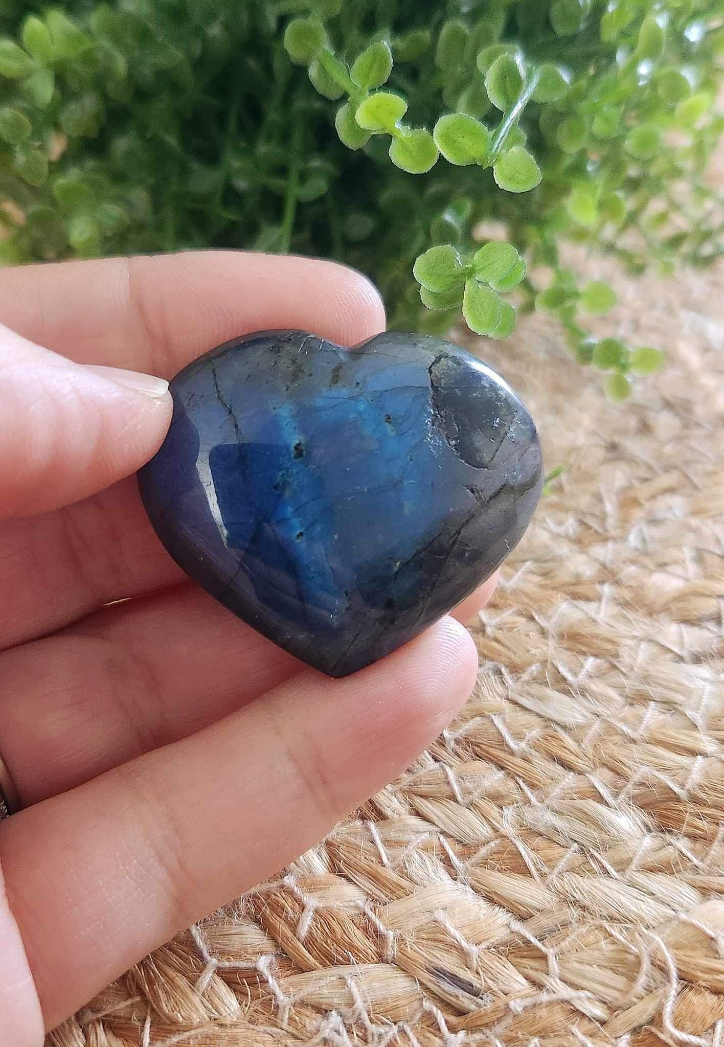 Coeur en Labradorite