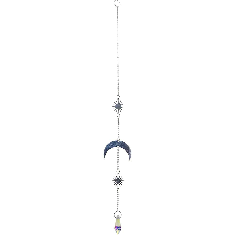 Capteur de lumière cristaux Lune/Étoile