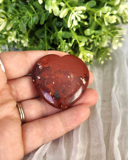 Coeur en Jaspe Bréchique