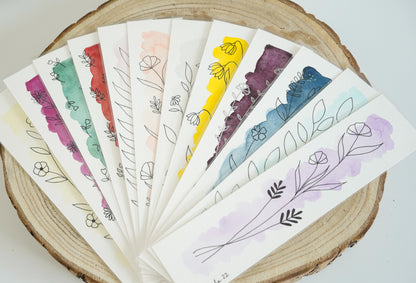 Signets en aquarelle - Floral
