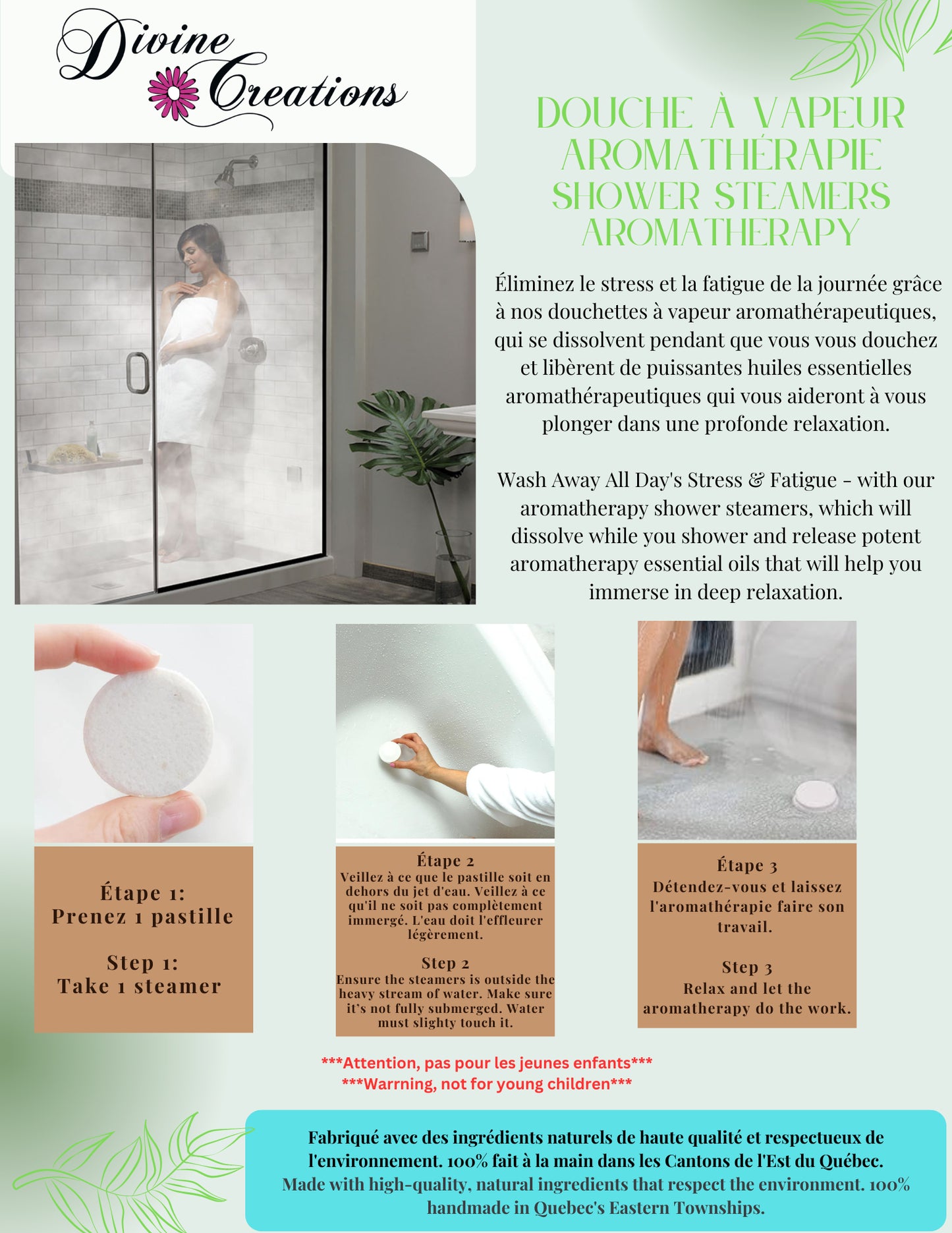 Bombe de douche Expériences Spa