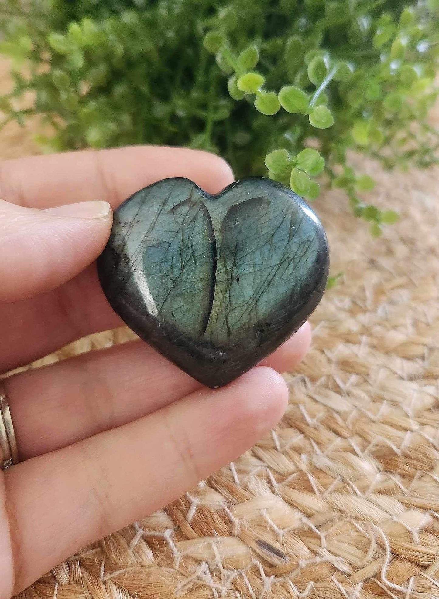 Coeur en Labradorite