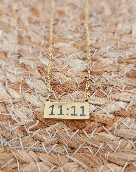 Collier Rectangle 11:11 gold