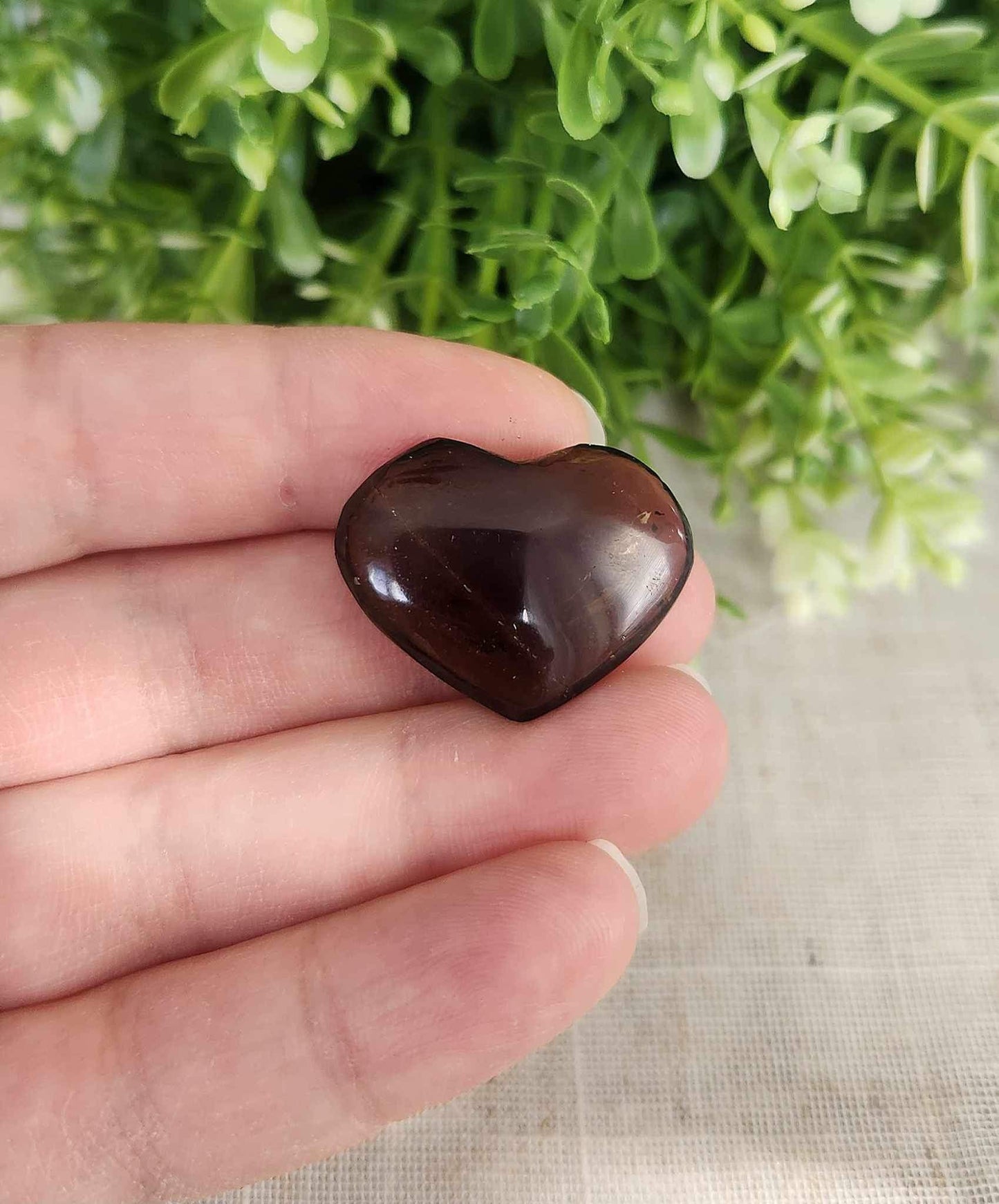 Coeur en Quartz fumé