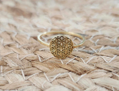 Bague Fleur de vie gold