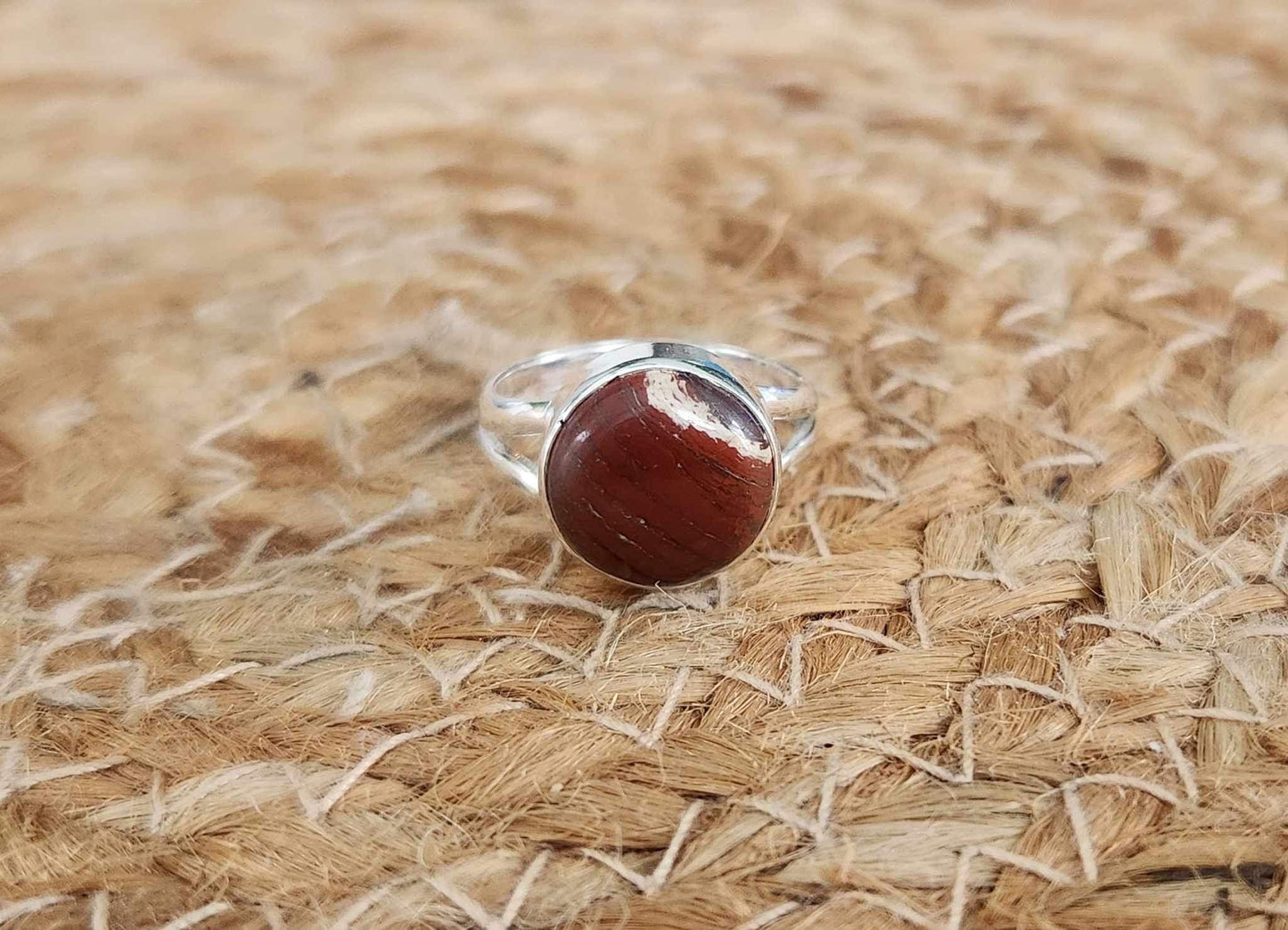 Bague Jaspe rouge