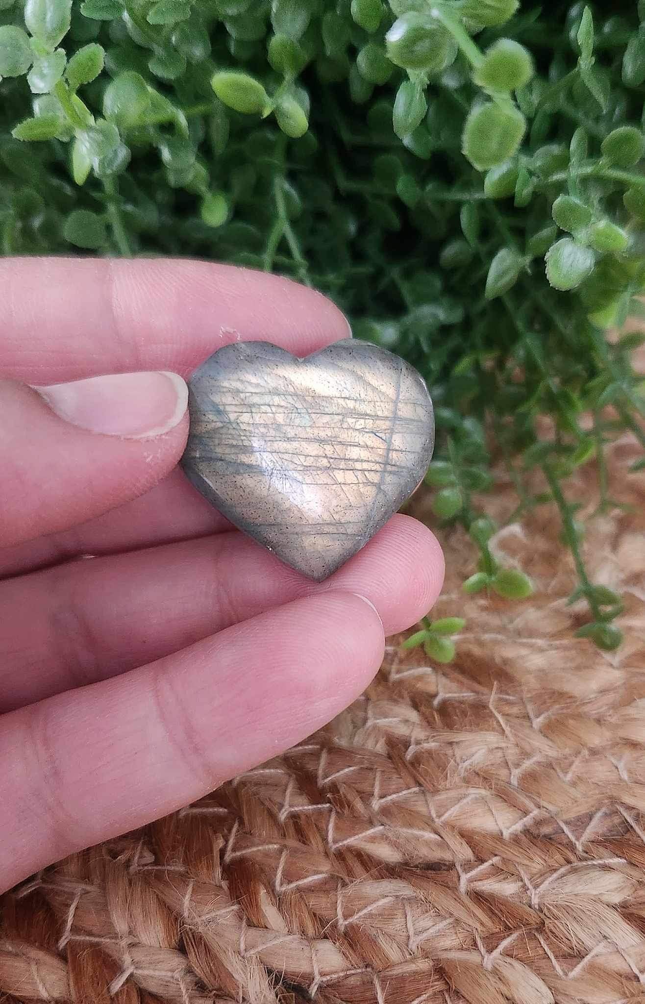 Coeur en Labradorite