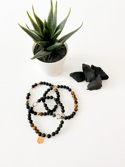 Élément - TERRE (Trio de bracelets)