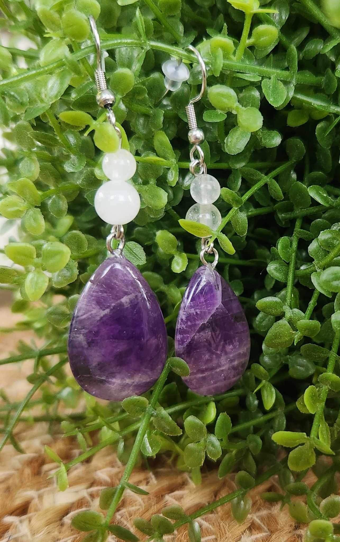 Boucles d’oreilles Améthyste