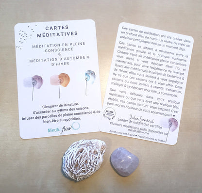 Cartes méditatives - Pleine conscience, Automne et Hiver