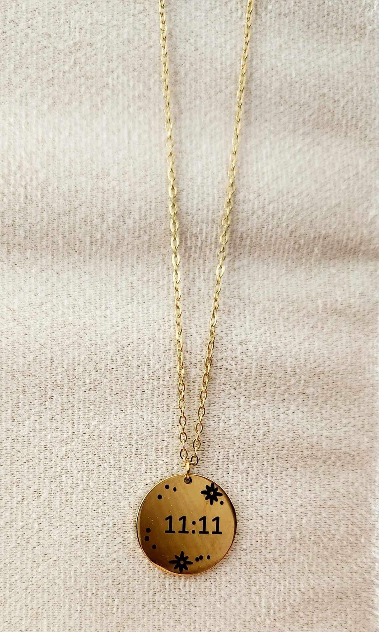 Collier Cercle floral 11:11 gold