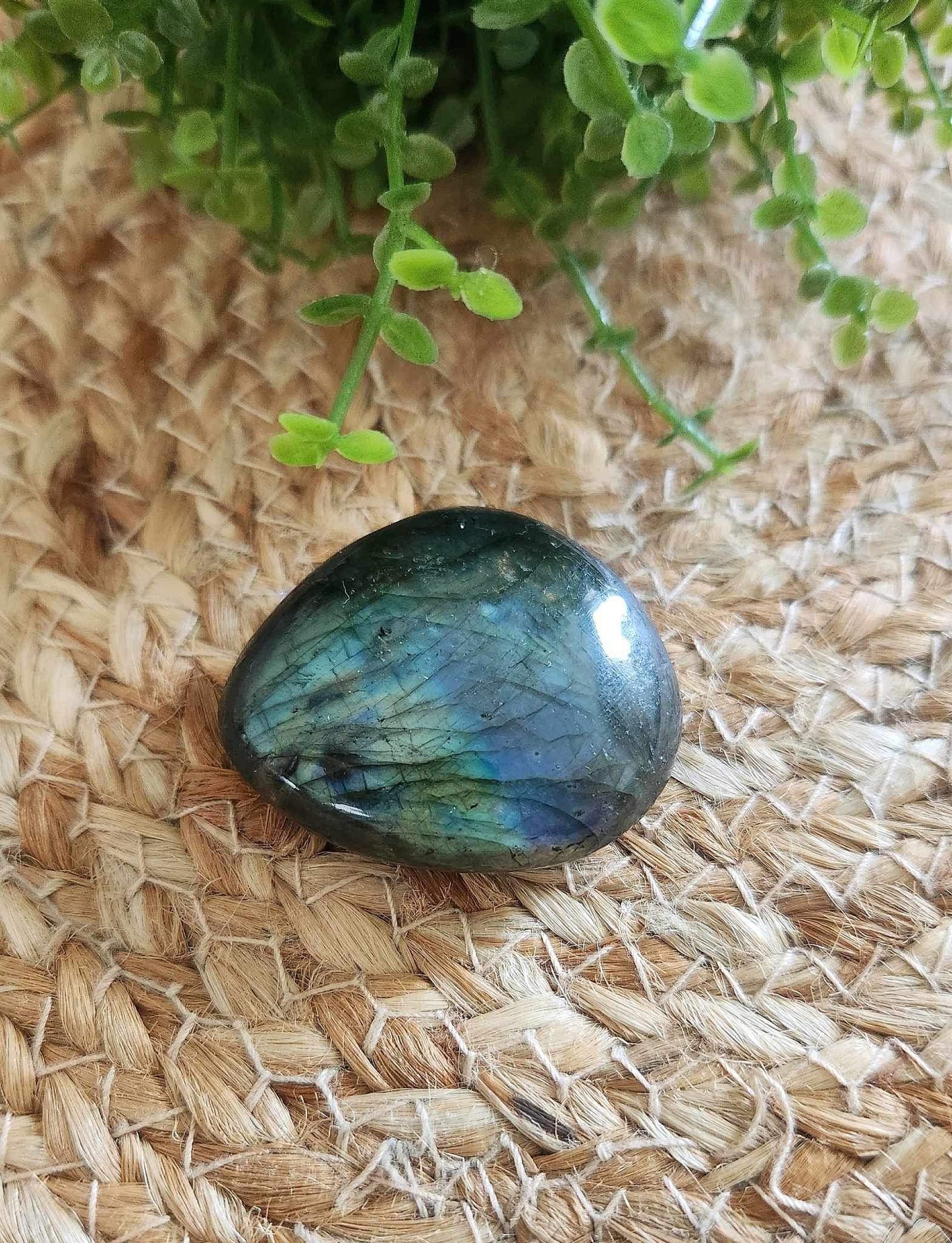 Pierre de paume en Labradorite