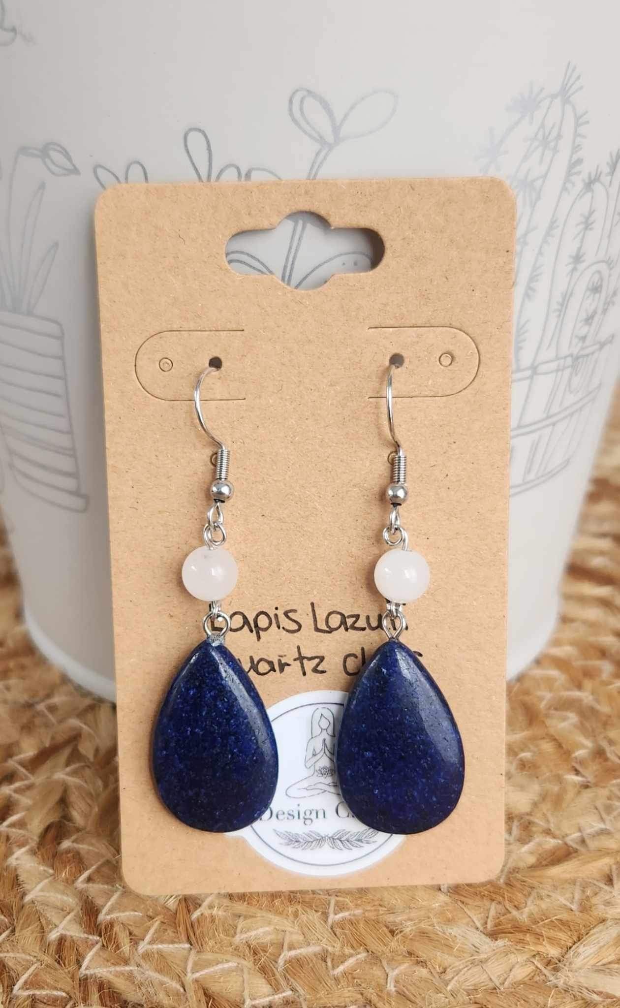 Boucles d’oreilles Lapis Lazuli simple