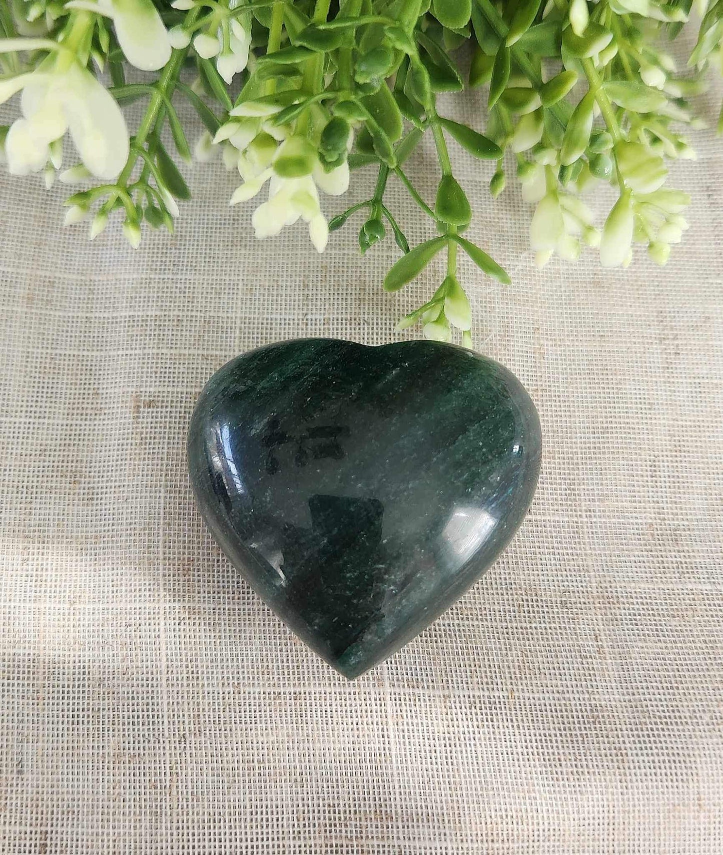 Coeur en Aventurine verte