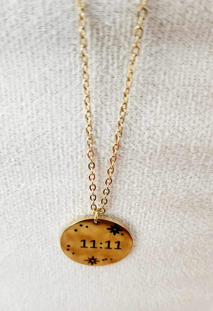 Collier Cercle floral 11:11 gold