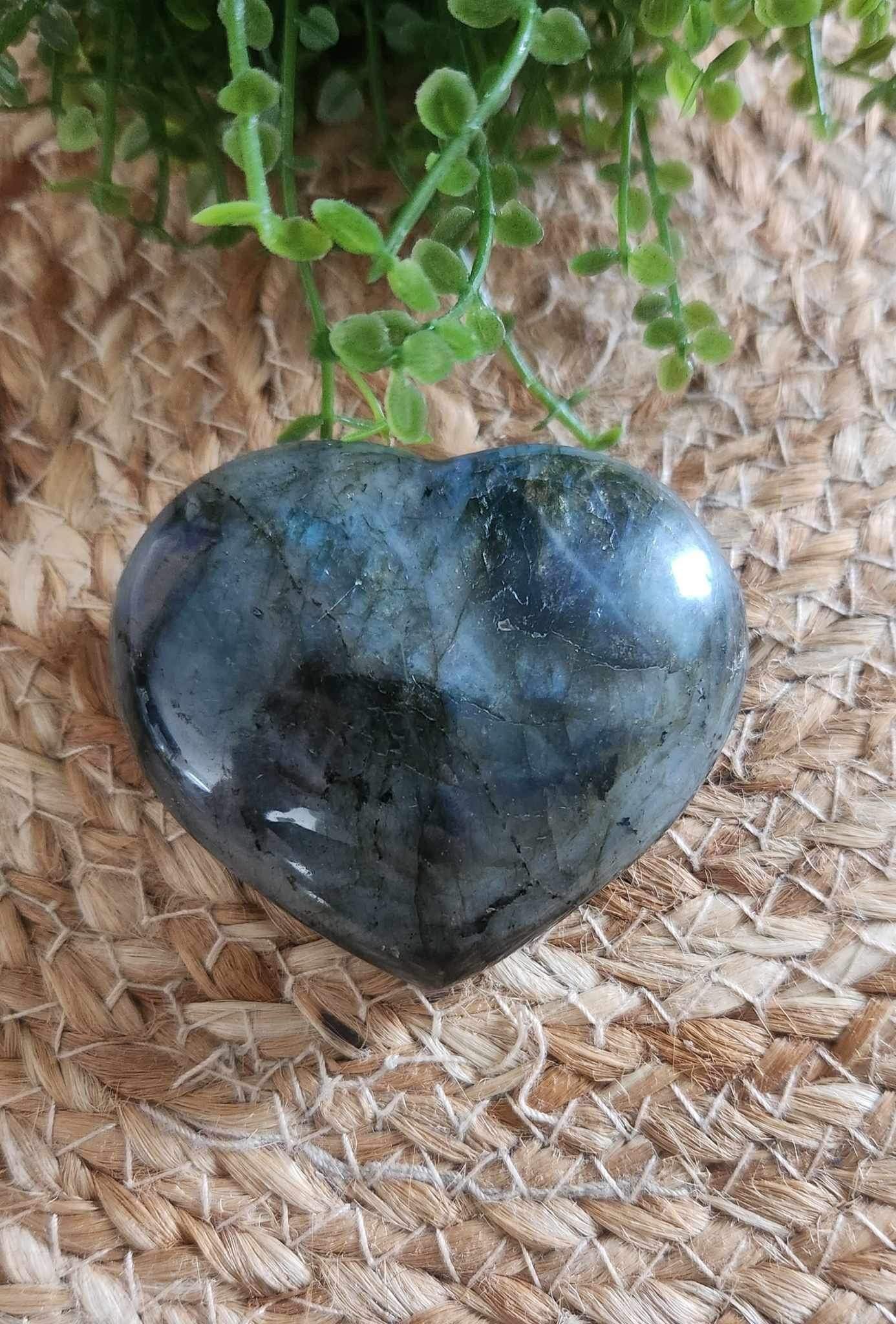 Coeur en Labradorite