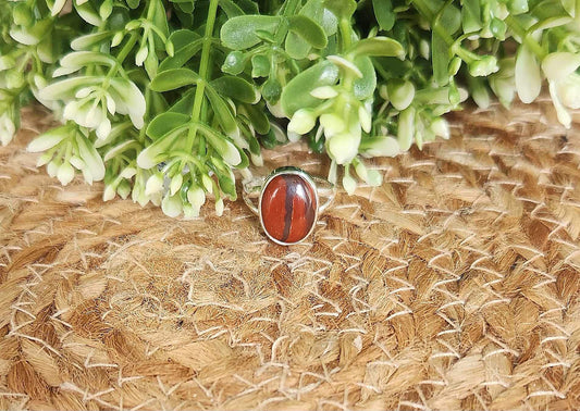 Bague Jaspe Rouge