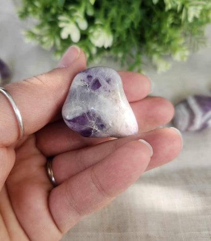 Améthyste chevron barattée