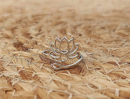 Bague Fleur de lotus ajustable