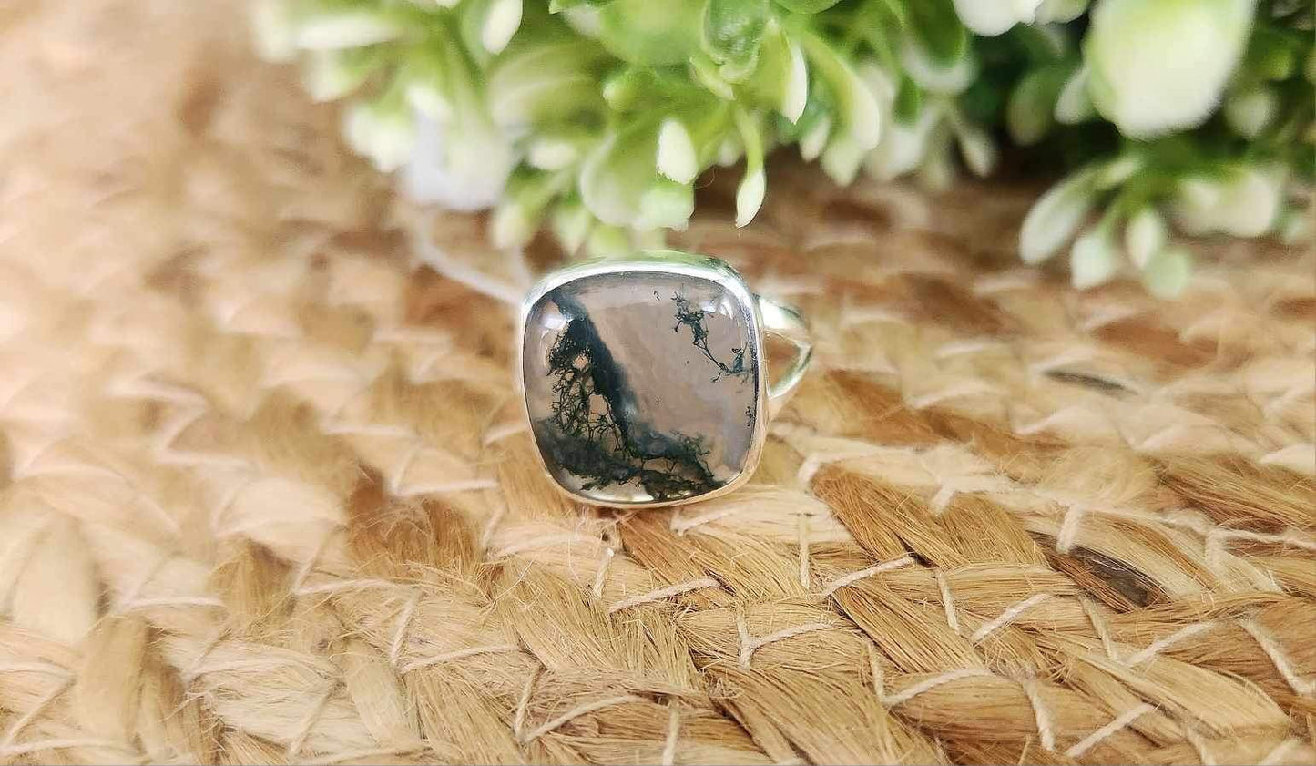 Bague Agate mousse