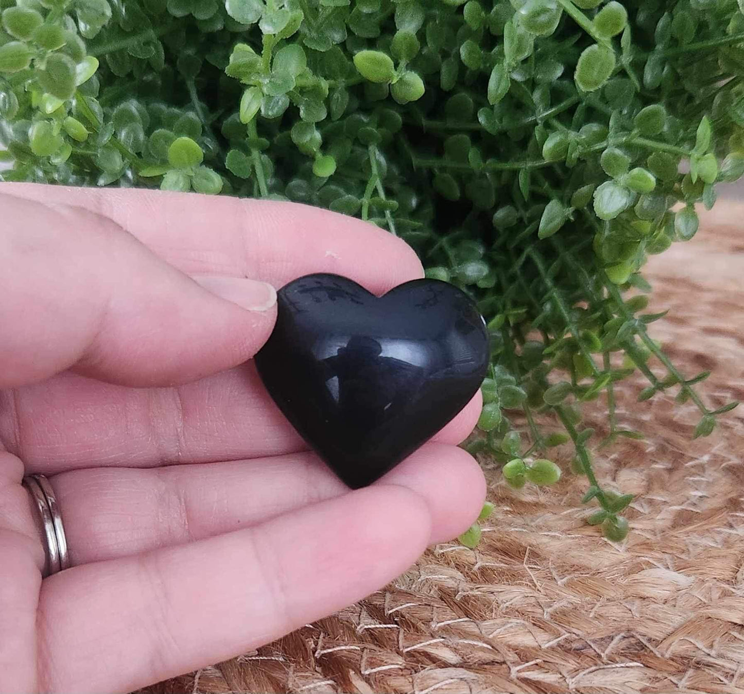 Coeur en Obsidienne