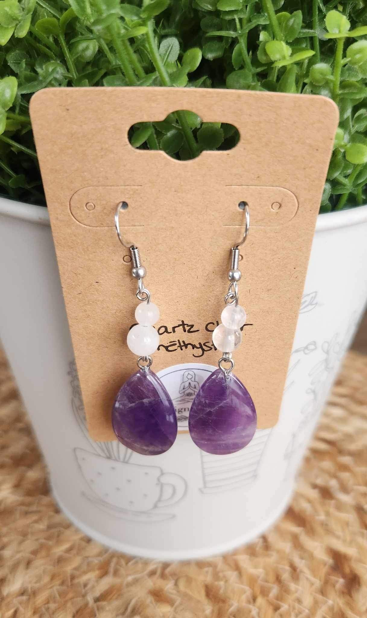 Boucles d’oreilles Améthyste