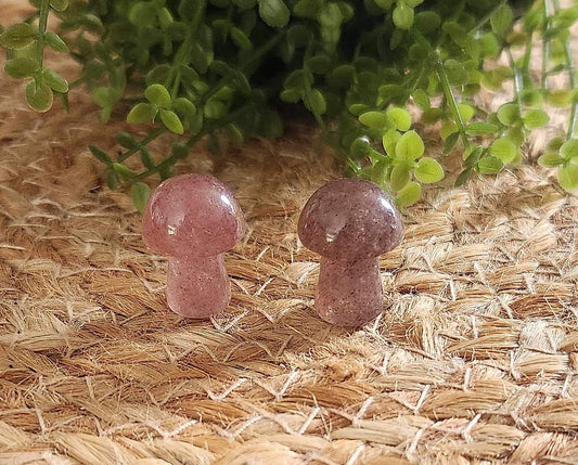 Champignon en Quartz fraise