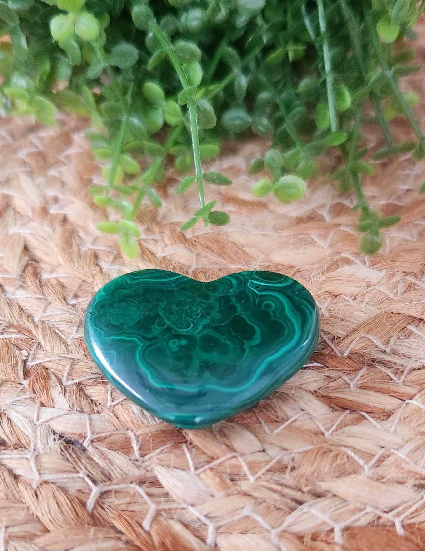 Coeur en Malachite