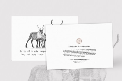 Carte de souhaits - Les Caribous et La richesse de la vie