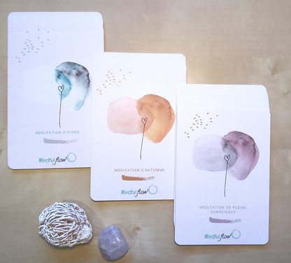 Cartes méditatives - Pleine conscience, Automne et Hiver