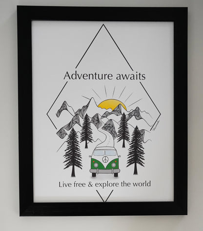 Oeuvre imprimée - Adventure awaits - Wesfalia