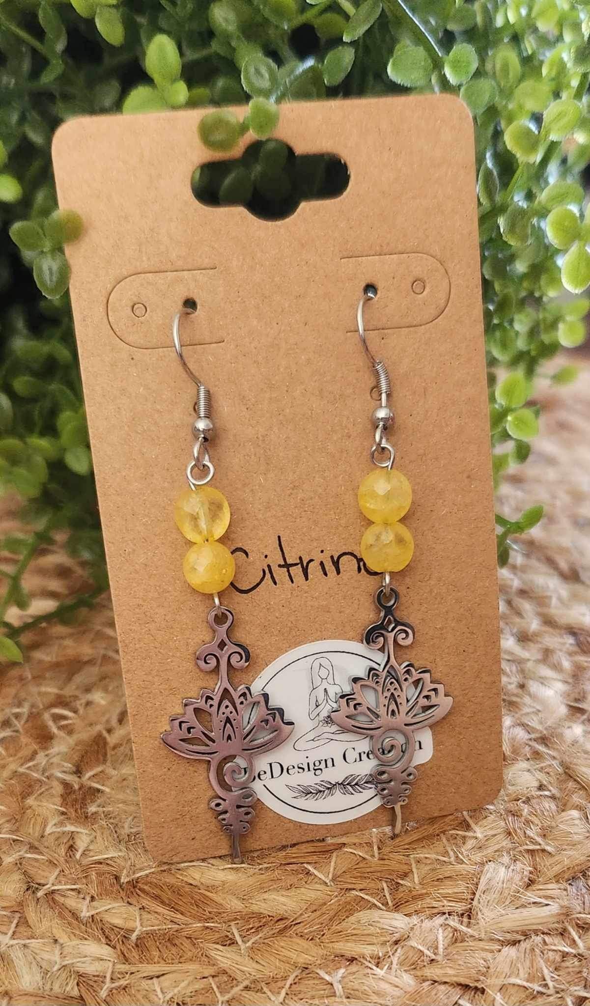 Boucles d’oreilles Unalum Citrine