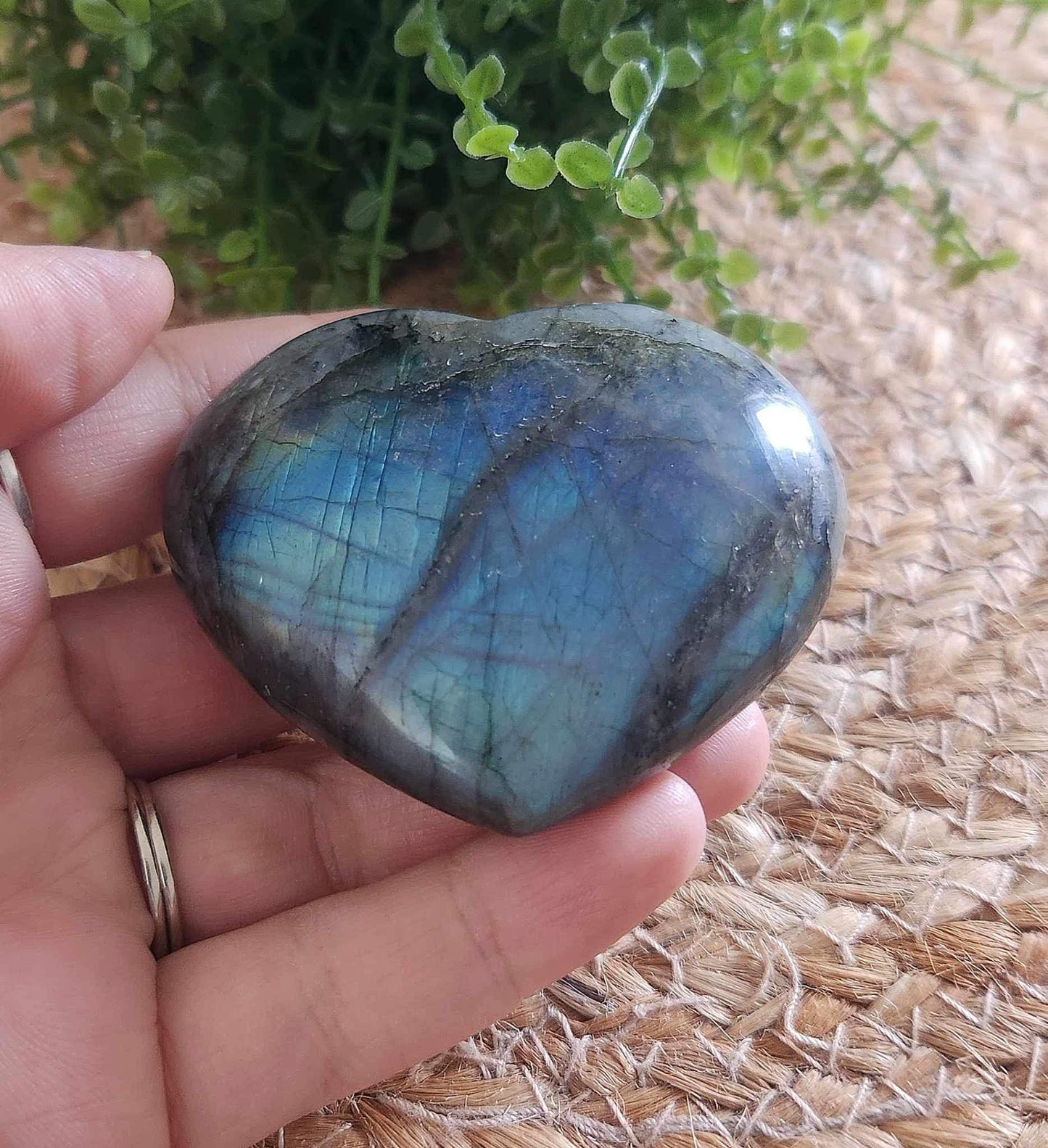 Coeur en Labradorite